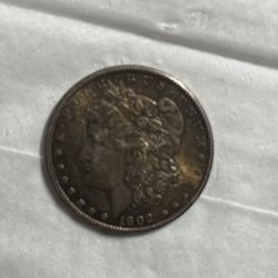 1902 O Morgan Silver Dollar 