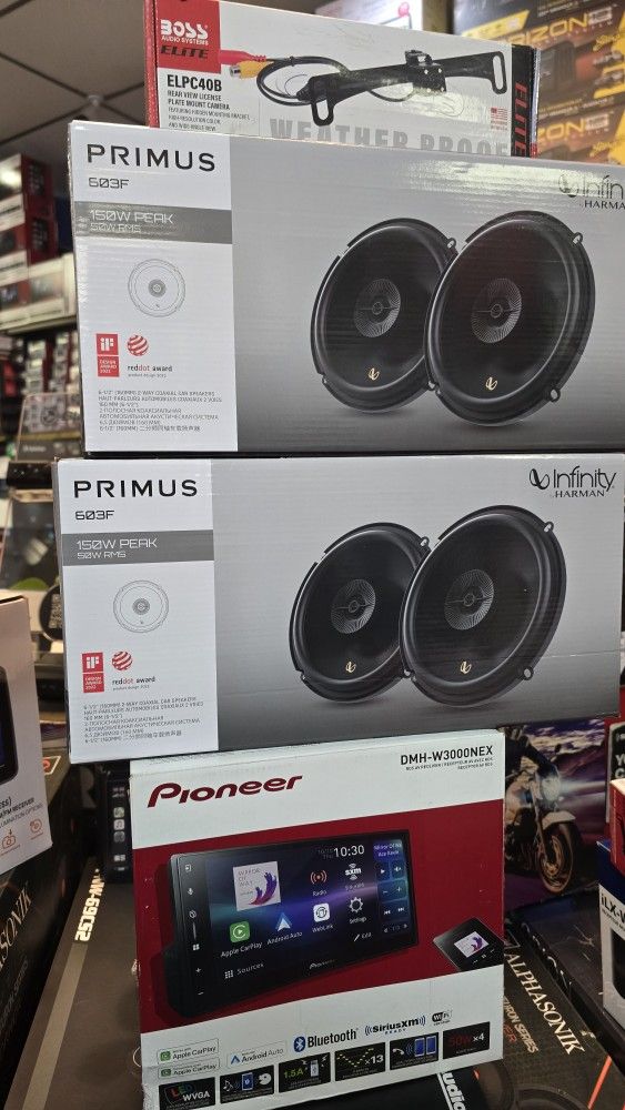 PioneerDMH-W3000NEX AppleCarPlay AndroidAuto Bluetooth Wireless And Infinity Speaker 