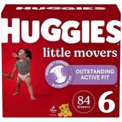 84 Huggies Lil Movers (Size 6)