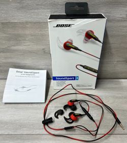 Bose SoundSport In-Ear Headphones For Apple Devices Power Red (PO1022938)