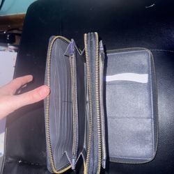 Coach Black Leather Wallet 