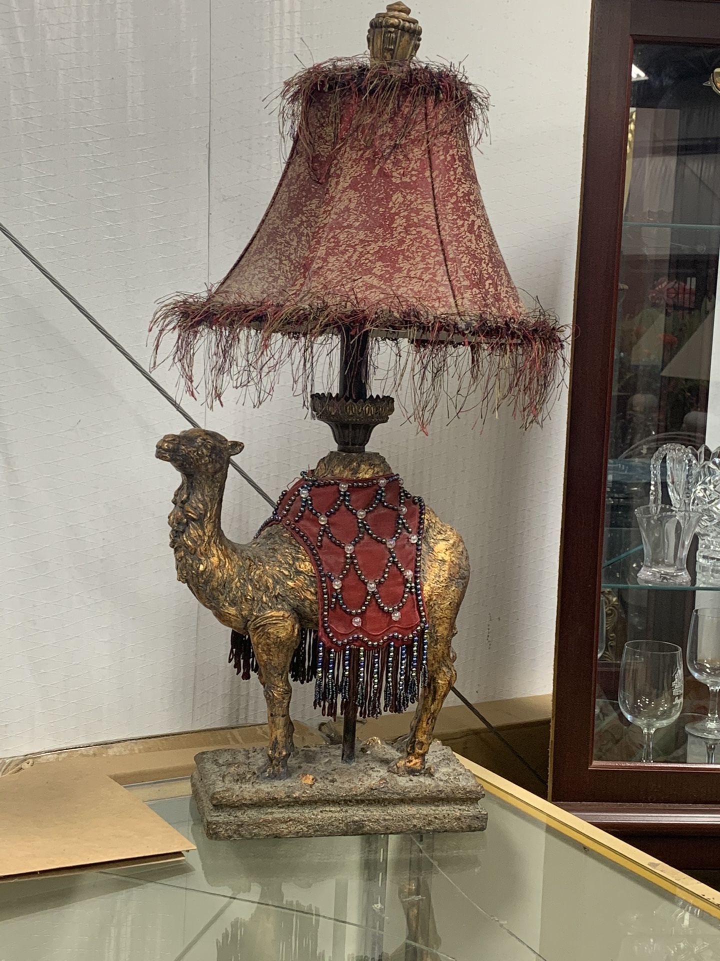 Pair Of Camel Lamps 