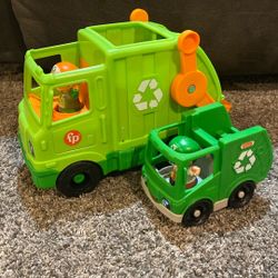 Fisher Price Little People Recycle Truck Set