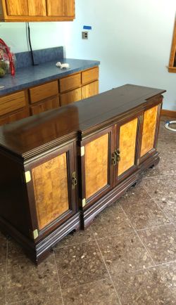 Two China cabinets for sale (just the bottom)