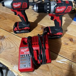 Milwaukee M18 Impact Driver And Drill
