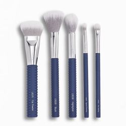 Laruce Beauty Cheek & Eyes Brush Set in Denim Blue