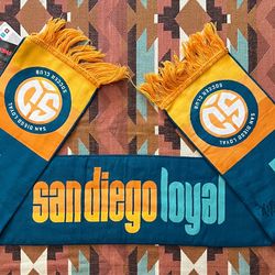 San Diego Loyal Soccer Club 2020 Opening Season Member Scarf NWT & Signatures