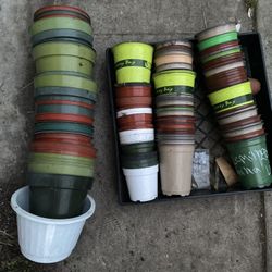 Used Plastic Pots For Sale , All For $10 .00 Sizes 6 And 4 Inch Pick Up In  City Of Whittier 