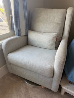 Monte Swivel Glider Chair Light Gray