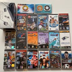 SONY PSP 1001k Lot Of 22 Games (new/open Box)