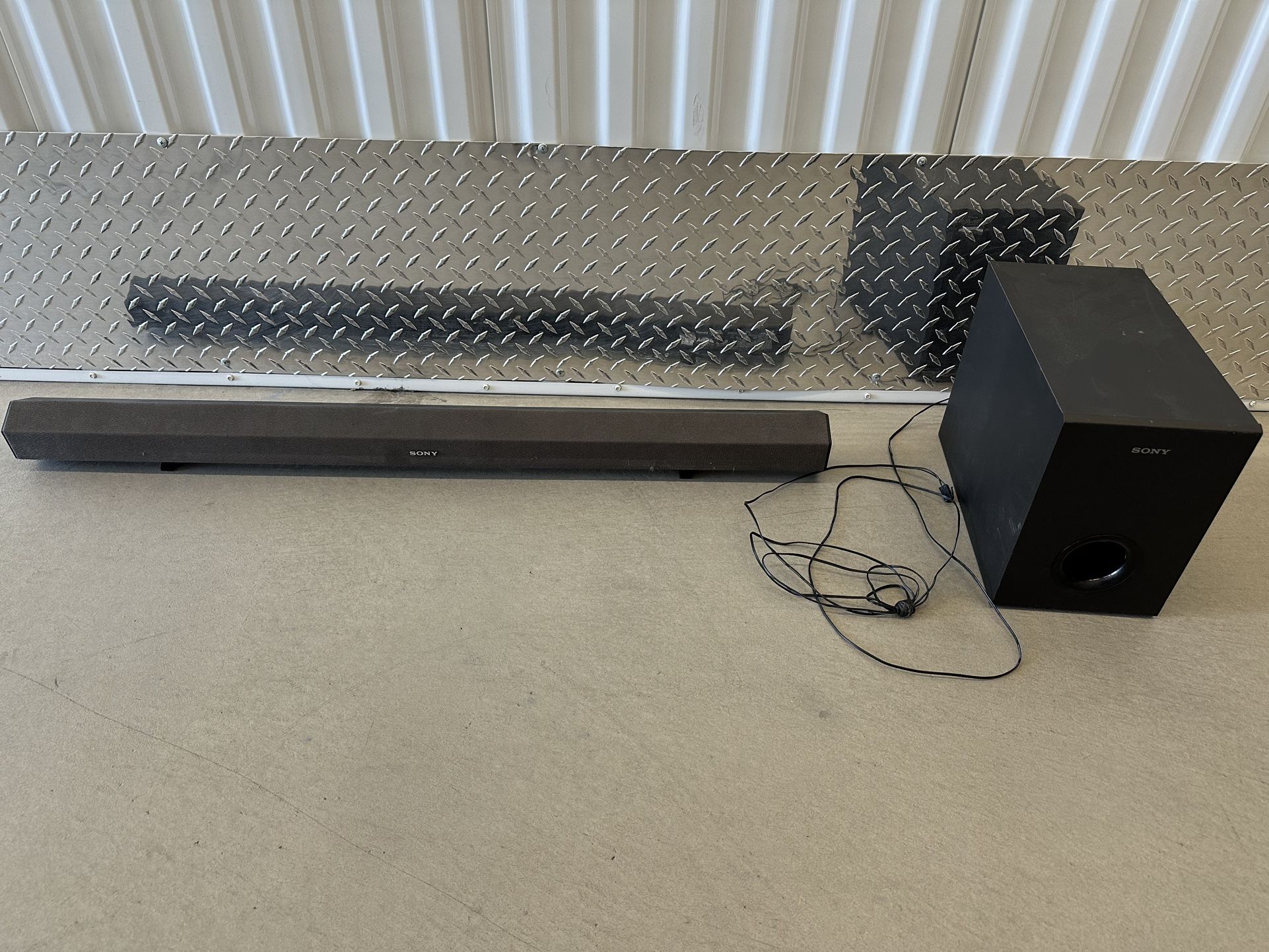 Bluetooth Sony Sound Bar And Subwoofer