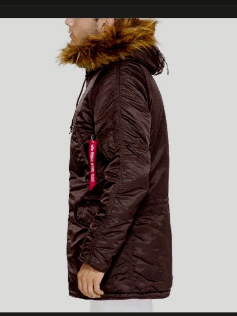 Alpha Industries N3B Slim Fit Parka Jacket VF 59 Deep Brown