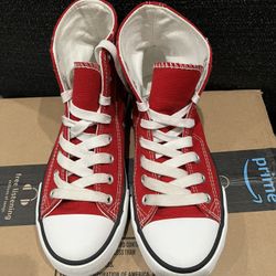 Kids Red Canvas Shoes