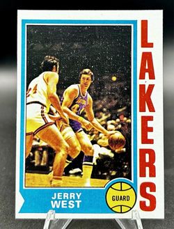 1974-75 Topps Jerry West Los Angeles lakers #176 (EX)