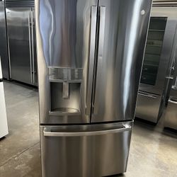 NEW OPEN BOX GE FRENCH STYLE STAINLESS STEEL STANDARD SIZE 