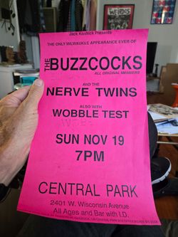 Buzzcocks cool old og punk poster