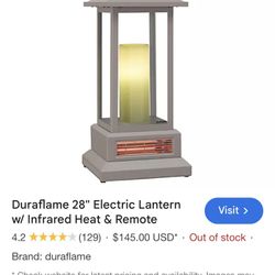 Infrared Quartz Lantern Style Space Heater 