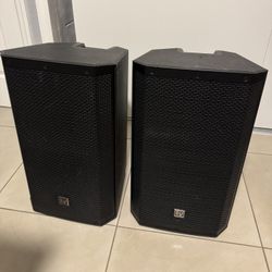 2x EV ZLX-12P-G2 Powered Speakers – 1000W Each w/ Bluetooth