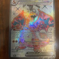 Pokemon Obsidian Flames Charizard Full Art Secret Rare Holo 215/197 NM! 🔥
