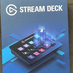 Elgato Stream Deck - Unopened - Full-size Wired USB Keypad, 15 Customizable LCD Keys & Face Plate