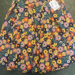 lularoe madison skirt 2xl floral-new