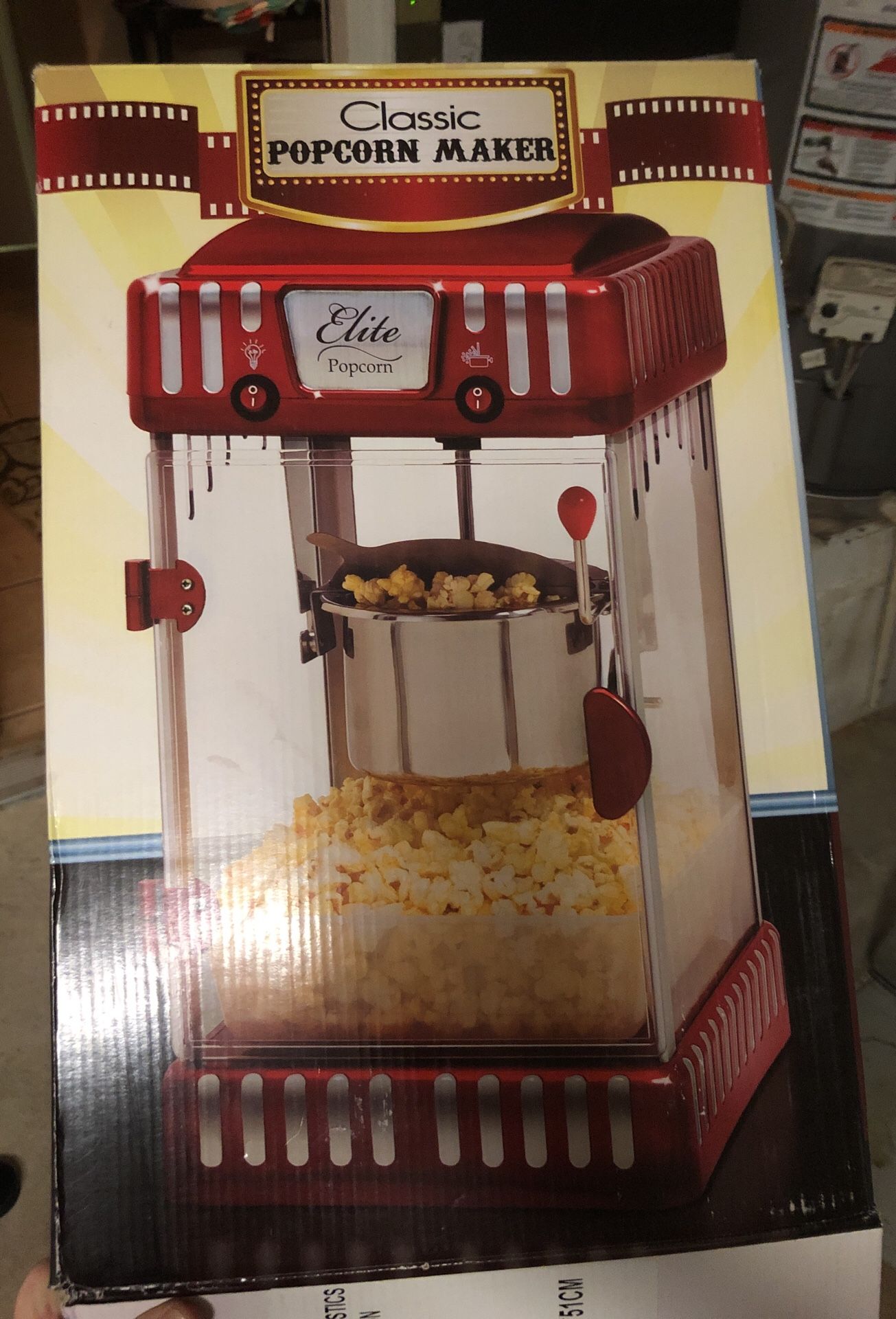 Used in OG BOX MOVIE THEATER POPCORN MAKER FOR HOME USE! POPCORN & BUTTER INCLUDED