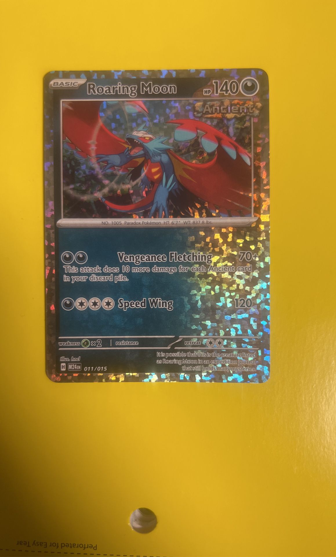 roaring moon pokemon card 011/015 value Pokemon McDonald's Promo Reverse Holo Roaring Moon 011/015 Trading Car –  The Misfit Mission Collectables main image 1