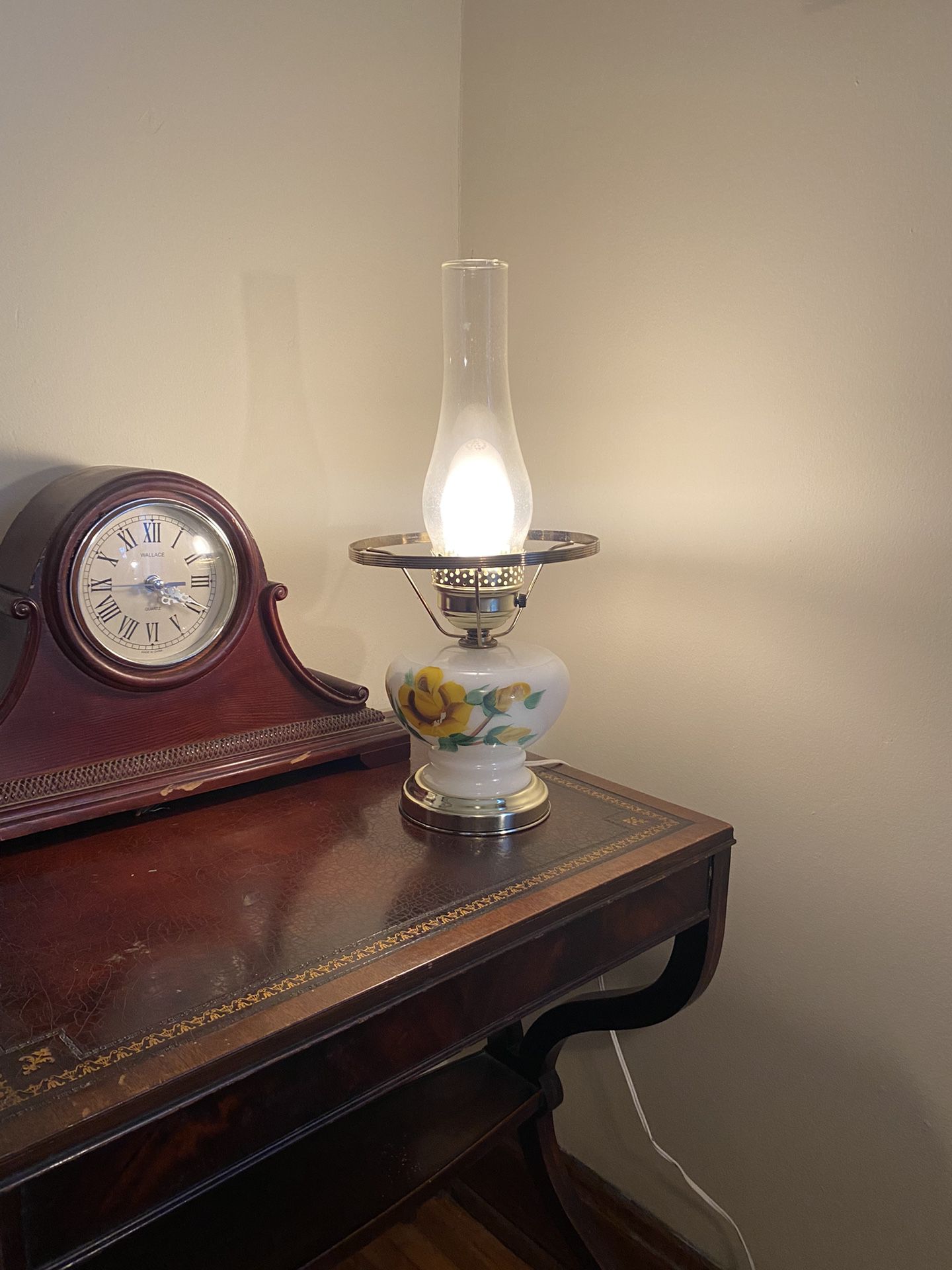Vintage floral lamp