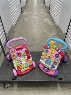 VTech Sit - to - Stand Learning Walker & VTech Stroll And Discover Activity Walker 