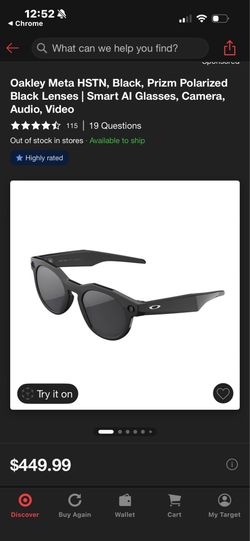 Meta Oakley glasses