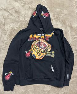 Miami Heat Multi Patch Hoodie Size Large