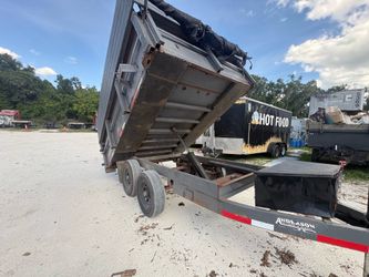 7 x 10 Dump Trailer 10k GVWR w Tarp