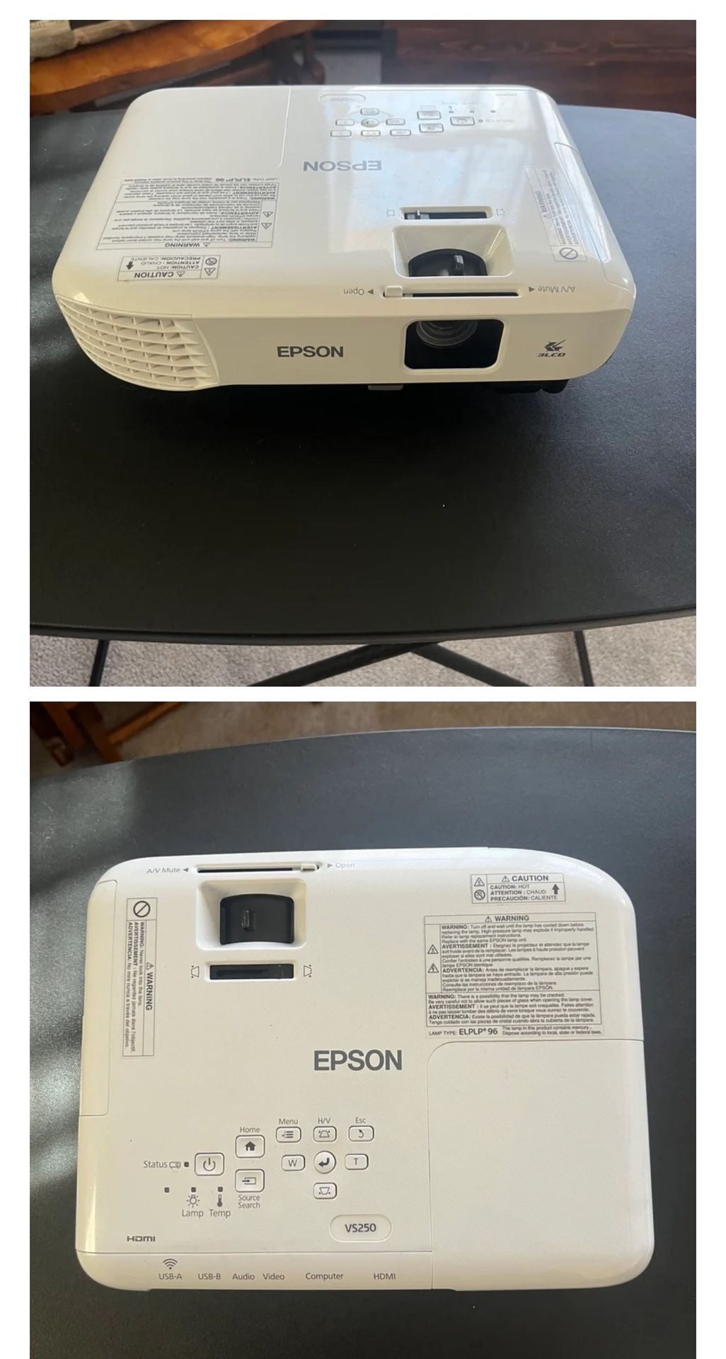 Epson VS250 SVGA 3LCD projector
