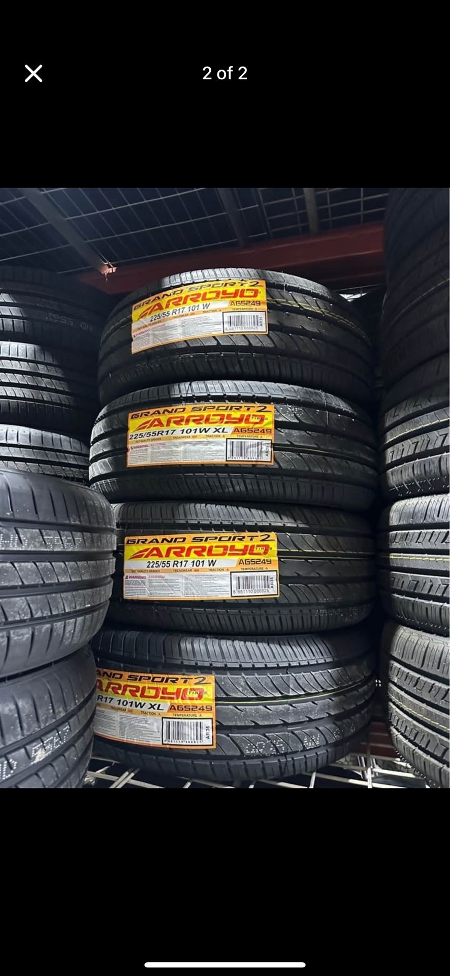 225/55/17 Arroyo Grand Sport A/S 101W Tires