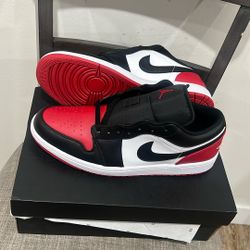 White, Black Varsity Red, White Jordan Lows