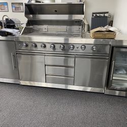 Brand New Island Bbq Grill Stainless Steel Propane 