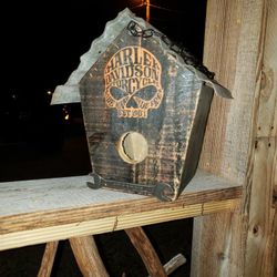 Custom Made Harley Davidson Bird House 