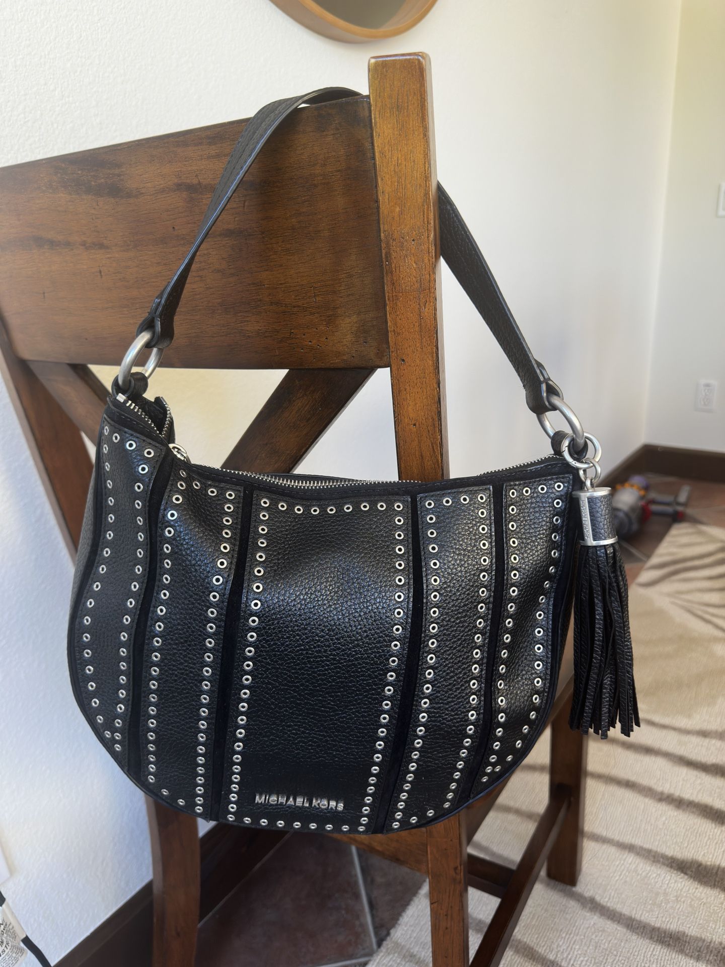 Michael Kors Black Studded Purse