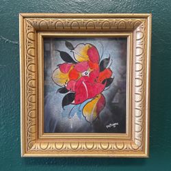 Custom Water Color Art In Frame 