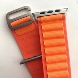 Watch band genuine Apple Alpine orange 49mm