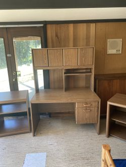 Desk W End Tables