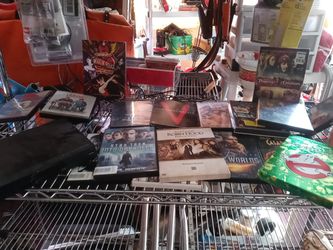 19 dvds and lg dvd player $30