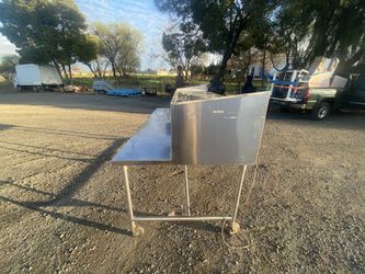 commercial stainless steel prep/work table,