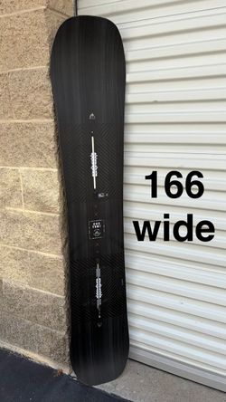 166 WIDE Burton Custom X EST center channel CAMBER snowboard