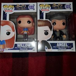 Willow and Angel Funko Pops