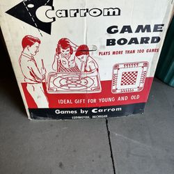 Original 1970’s Carrom Game Board