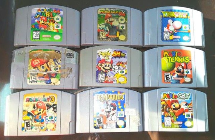 The Best N64 Nintendo 64 Mario games for $$