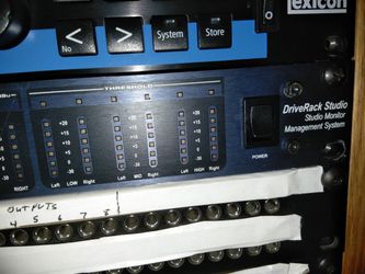 DBX driverack Studio Monitor Management