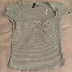 H&M DIVIDED, Blue and White Stripes In Size M