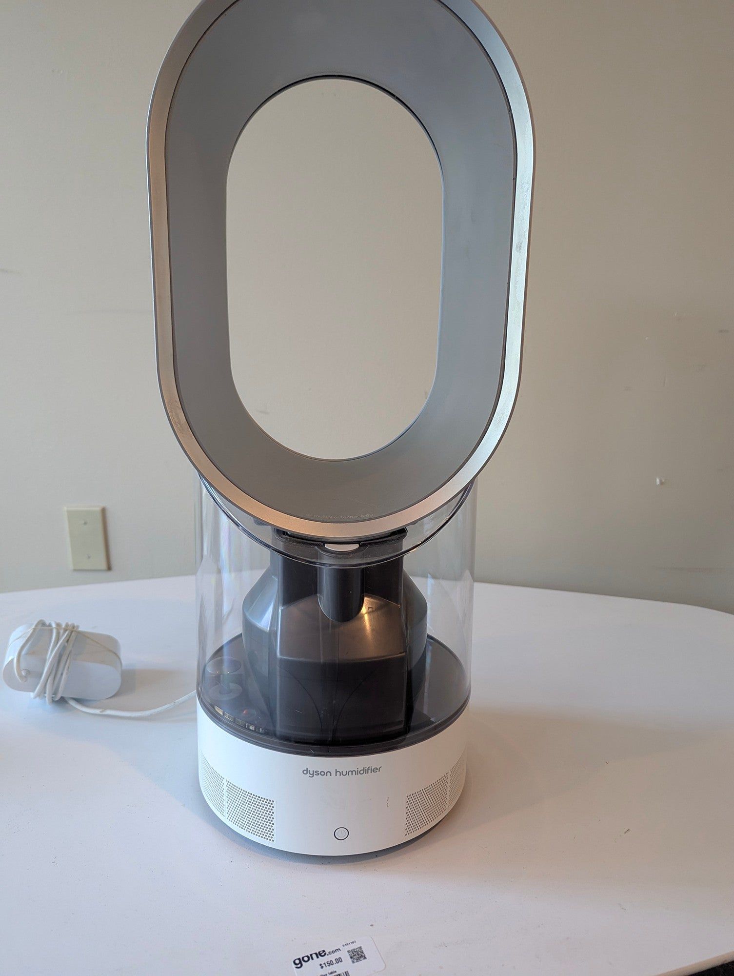 Dyson Humidifier: Sleek Gray and White Home Appliance